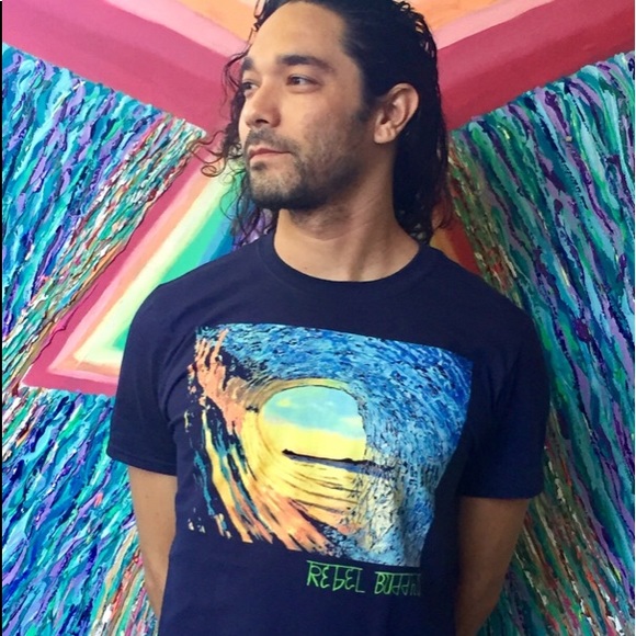 Rebel Buddha wave shirt - Picture 1 of 2